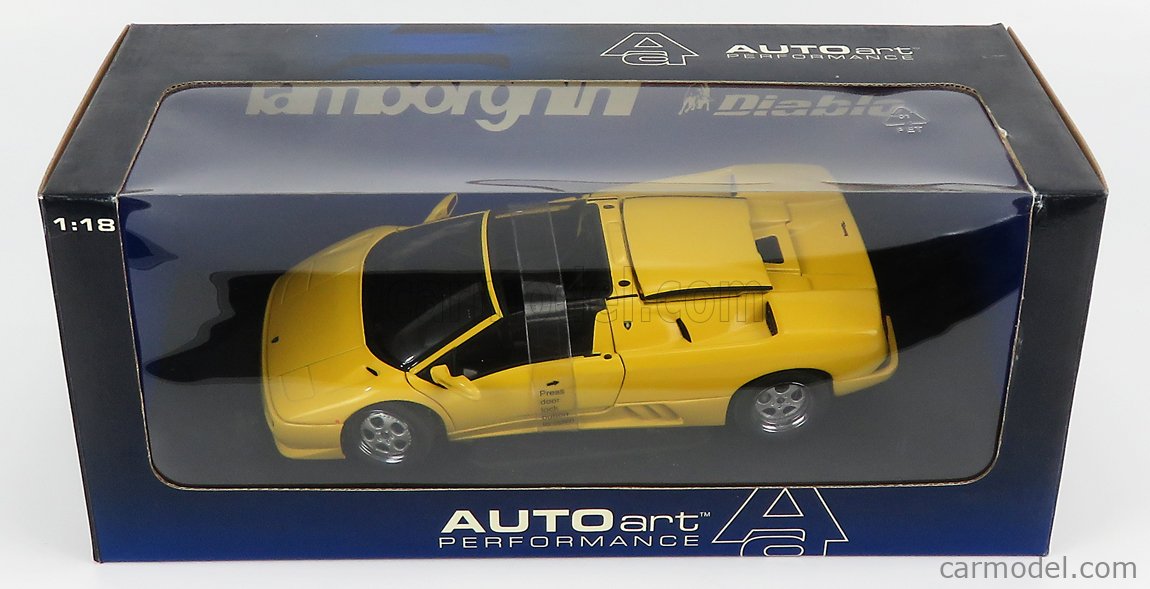 LAMBORGHINI DIABLO ROADSTER 2000 Jaune IXO PRESSE 1:43 de reference