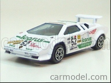 BURAGO / Scale 1/43 | LAMBORGHINI COUNTACH 5000S RACING ICARUS N 52 WHITE