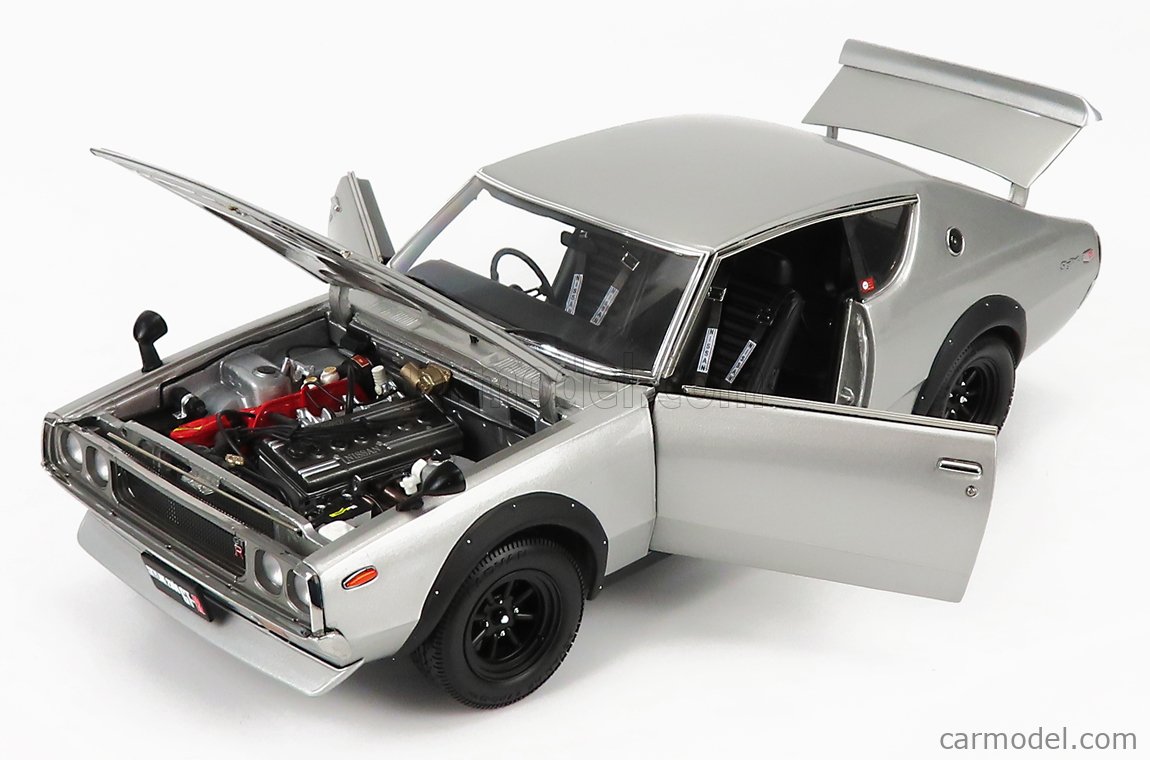 新品 京商1/18日産スカイライン2000GT-R (KPGC110) シルバー-