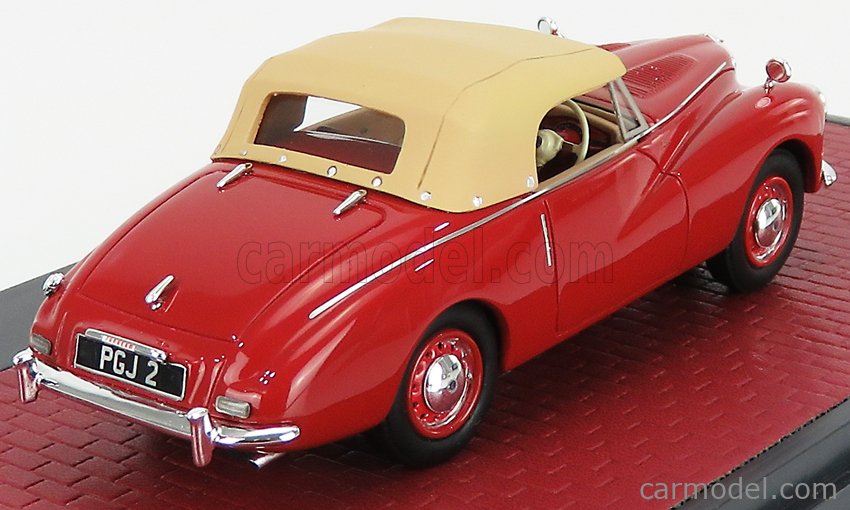 MATRIX SCALE MODELS MX41807-022 Scale 1/43  SUNBEAM ALPINE CABRIOLET 1953 CLOSED RED