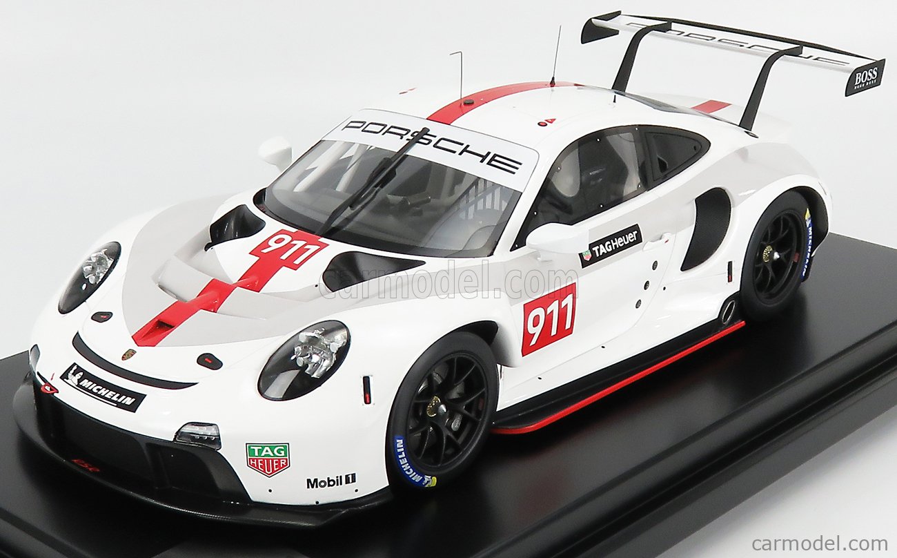 PORSCHE - 911 992 COUPE RSR TEAM PORSCHE MOTORSPORT N 911 WEC PRESS 2019 -  CON VETRINA - WITH SHOWCASE