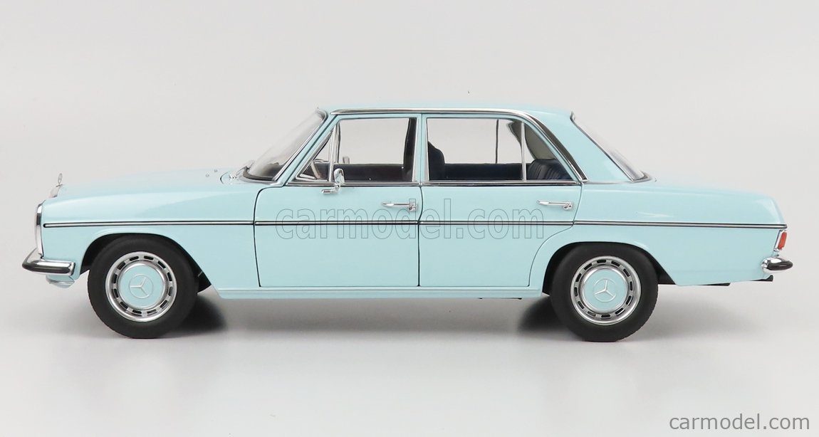 NOREV 183777 Scale 1/18  MERCEDES BENZ 200 SEDAN (W115) 1968 VERY LIGHT  BLUE