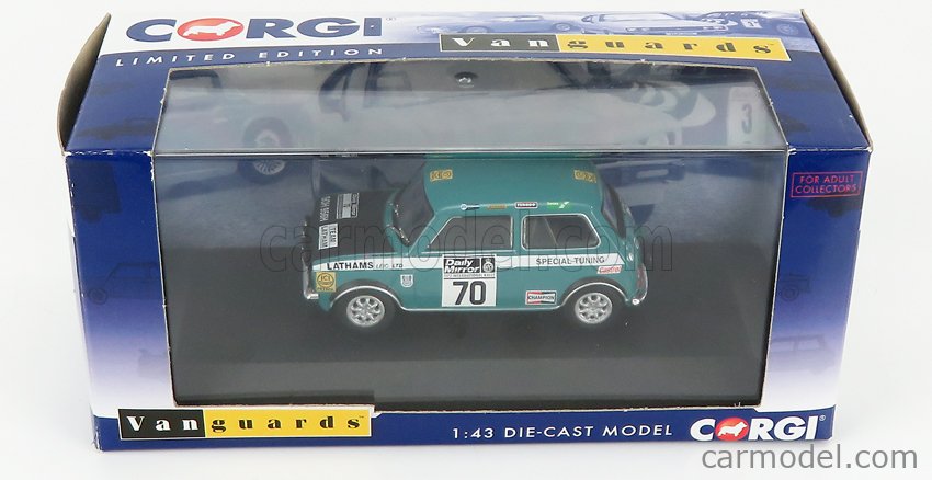VANGUARDS VA13507 Scale 1/43 | MINI 1275 GT N 70 RALLY RAC LOMBARD