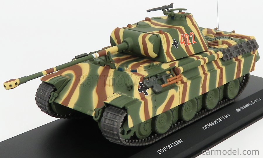 Tank char militaire 422 allemand PANTHER G Normandie 1944 1/43 WWII
