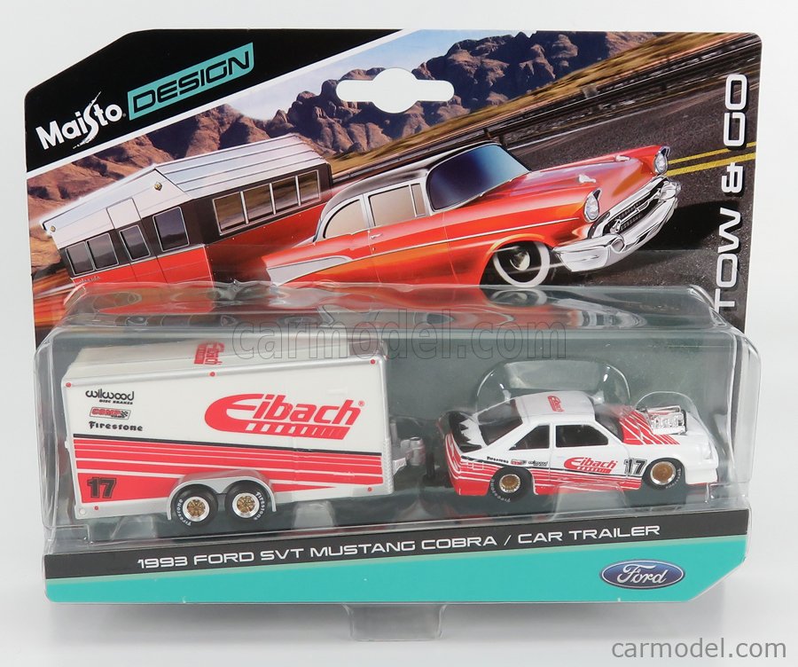 MAISTO 1536832002515008 Scale 1/64 FORD USA MUSTANG SVT COBRA N 17 COUPE 1993 WITH EIBACH MAISTO 1536832002515008 Scale 1/64 FORD USA MUSTANG SVT COBRA N 17 COUPE 1993 WITH EIBACH