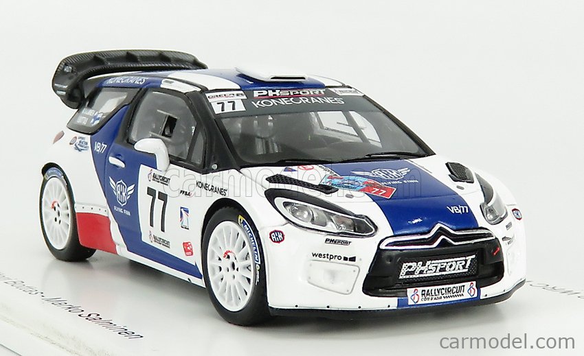 Miniature SPARK 1/43 - Citroën DS3 WRC - Vainqueur Rallye Circuit Côte D'Azur 2019 - SF170