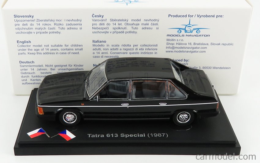 AUTOCULT ATC90167 Scale 1/43 | TATRA 613 SPECIAL 1987 BLACK