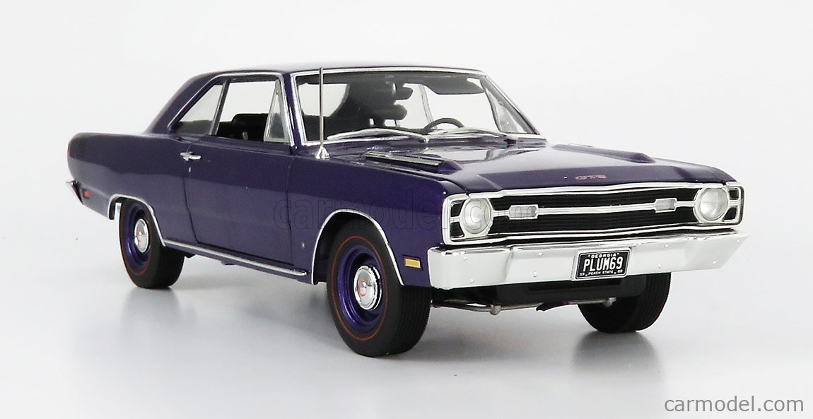 ミニカー　1/18 1969 Dodge Dart GTS 440 Vinyl Top [A1806406VT] 1969 Dodge Dart GTS 440 Vinyl Top, Plum Crazy Purple - Acme