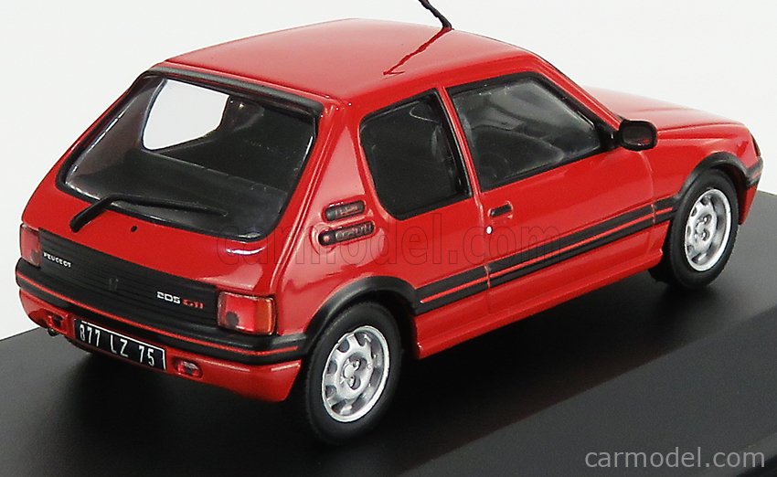 1/43 PEUGEOT 205 GTI 1.9 ROUGE 1988 ODEON078 SERIE LIMITEE A 504 EXEMPLAIRES 