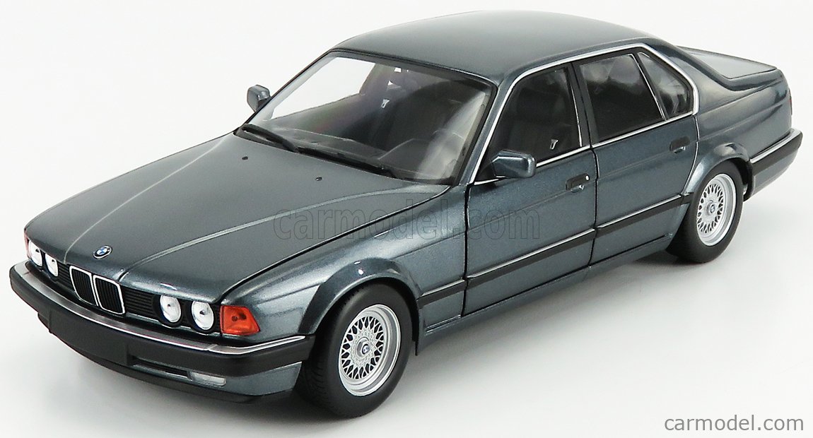 1986 730i (E32) Dark Gray Metallic 1/18 Diecast Model Car by