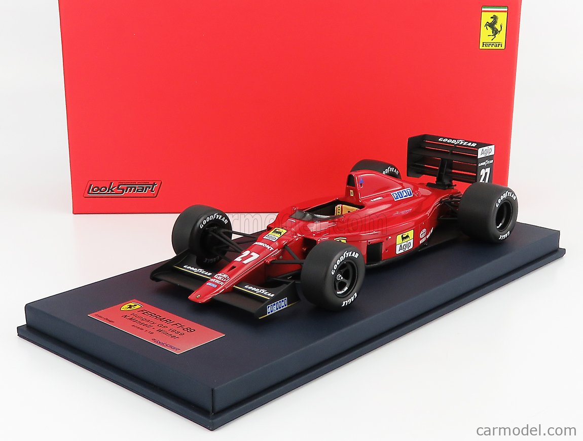 Ferrari F1 640 F1-89 #27 Winner Hungary Gp 1989 Mansell LOOKSMART 1:18 LSF1H10