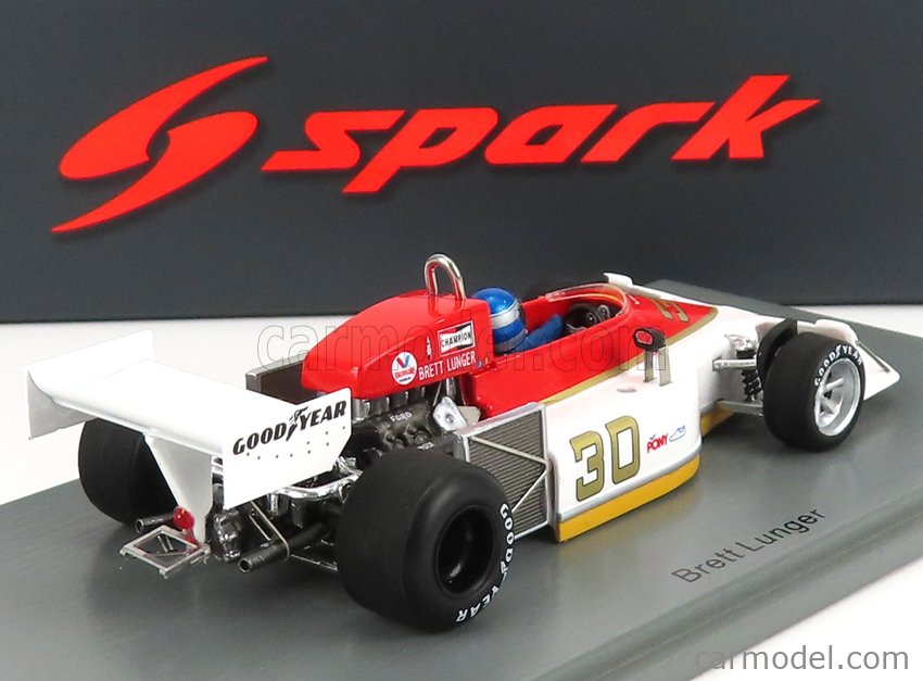 Brett Lunger 1/43 Scale Spark S7271 March 761 Chesterfield  Long Beach GP 1977