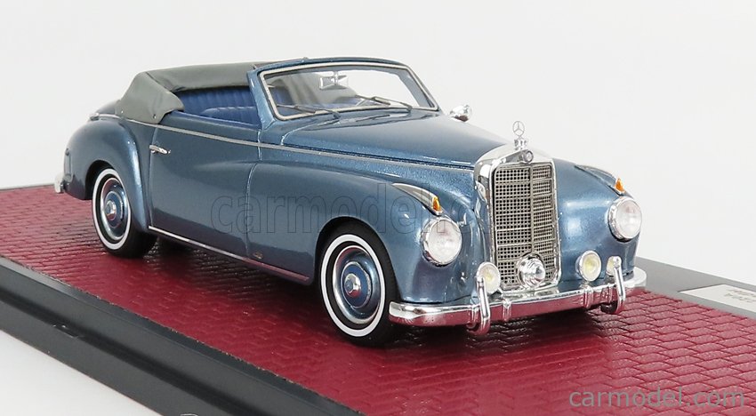 MX41302-221 MERCEDES 220 A W187 Wendler Cabriolet Bleu 1952 au 1/43 de Matrix