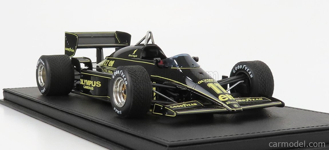 LOTUS - F1 97T RENAULT TURBO TEAM LOTUS N 11 PORTUGAL GP 1985 ELIO DE  ANGELIS - CON VETRINA - WITH SHOWCASE