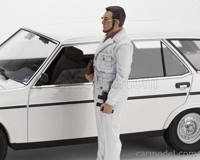 Carlo Verdone Furio Zòccano On Fiat 131 Panorama 1:18 Resin Car Infinite Statue 