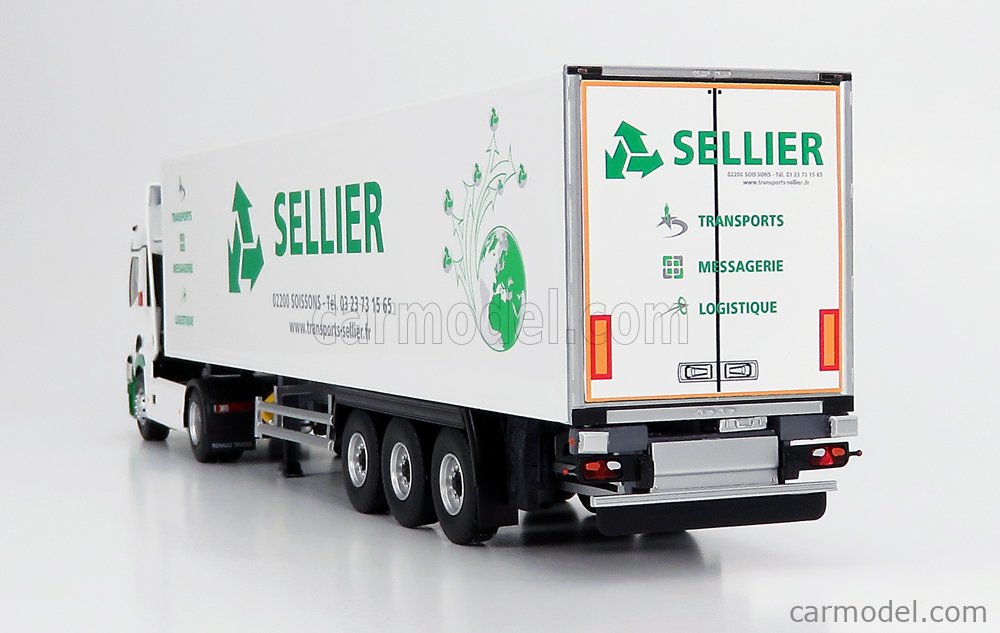 ELIGOR 117706 Scale 1/43 | RENAULT T-LINE HIGH TRUCK SEMI-FRIGO LES CRUDETTES TRANSPORTS 2021 WHITE