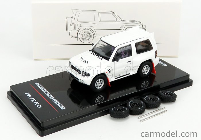 Mitsubishi pajero evolution 2004 White inno-models 1:64 in64-evop-pH modellbau 