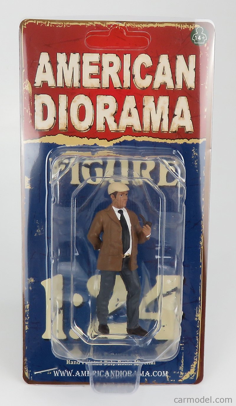 AMERICAN DIORAMA 76397 Scale 1/24 FIGURES MAN RACE DAY 2 FIGURE III BROWN GREY