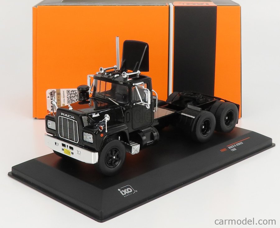 IXO-MODELS TR082 Scale 1/43 | MACK R-SERIES TRACTOR TRUCK 3-ASSI 1966 BLACK