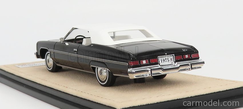 STAMP-MODELS 1/43 Chevrolet Caprice Convertible 1973 Bleu Foncé STM731002 - Modèle Résine
