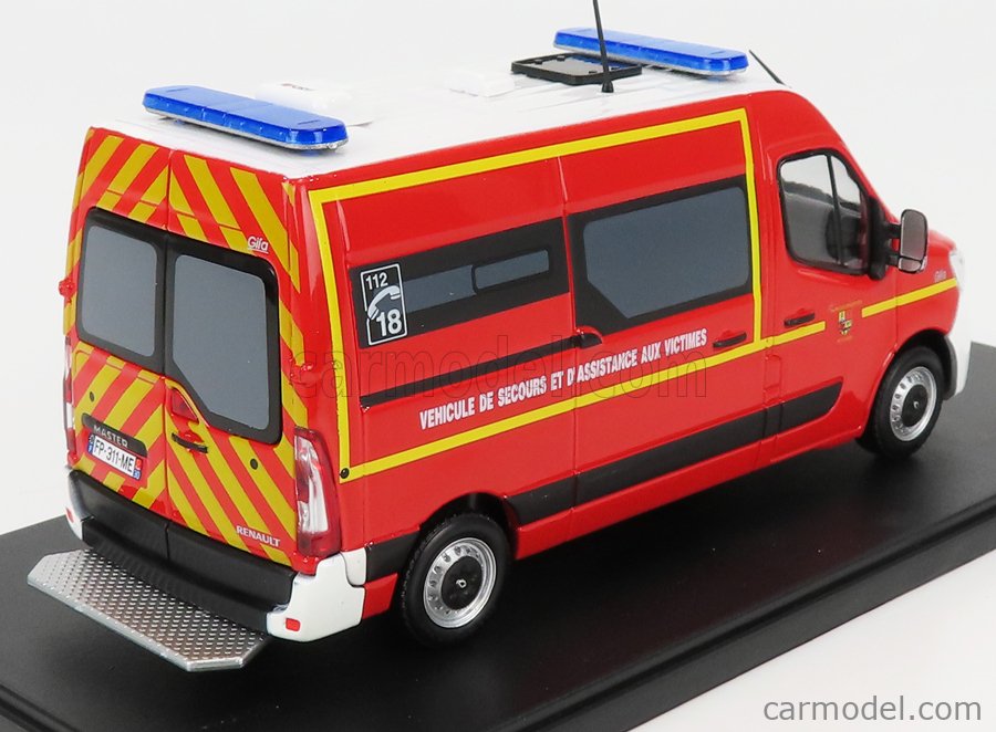 POMPIERS 1/43 ELIGOR VSAV RENAULT MASTER GIFA MODIFIÉ SDIS 09 OCCASION