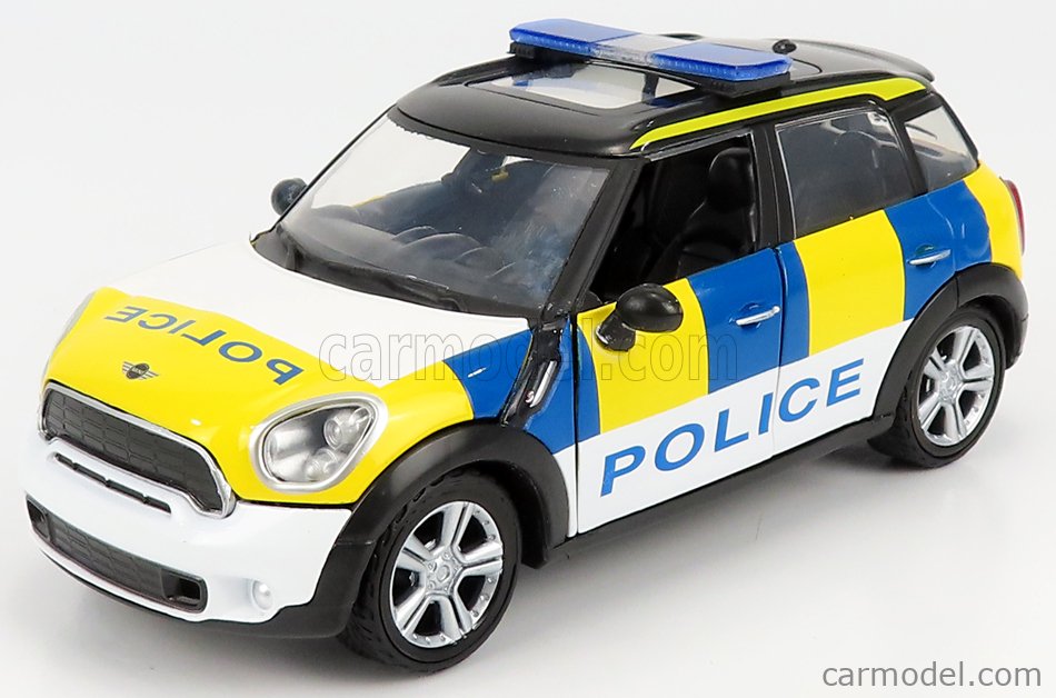 Motormax 79751 Mini Cooper S Countryman UK Police weiss/gelb/blau 1:24 NEU!°