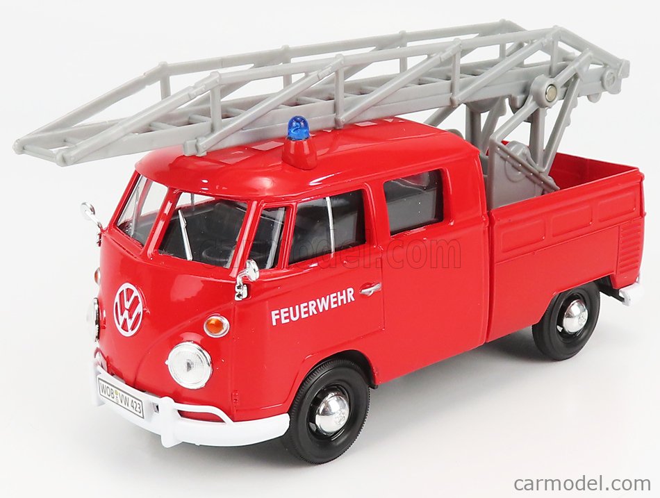 MotorMax 1:24 Volkswagen VW Type 2 T1 Pick Up rouge / noir 79552 modèle