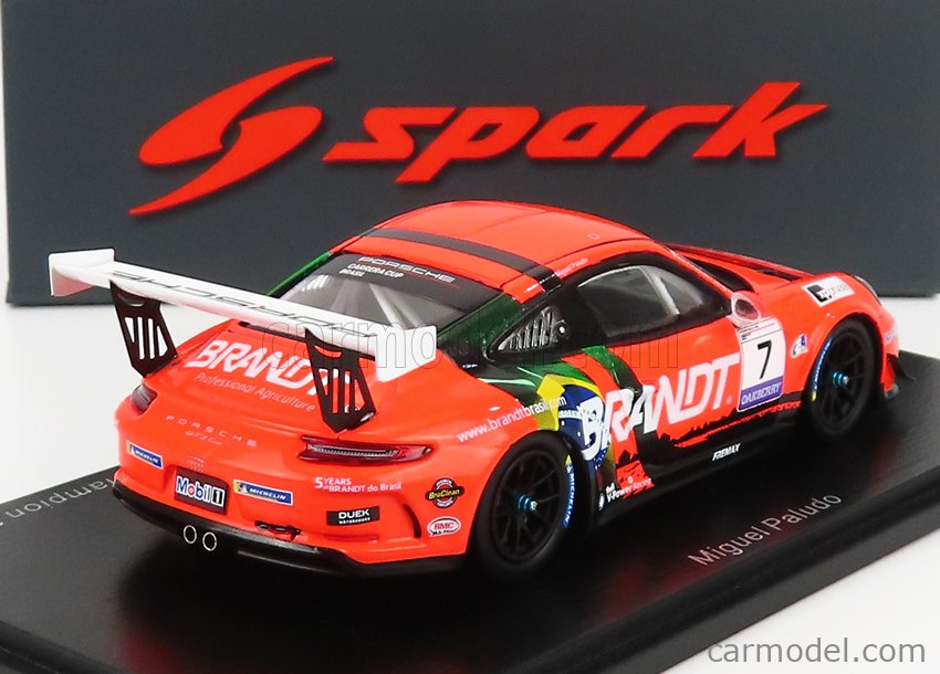 SPARK-MODEL S8499 Scale 1/43  PORSCHE 911 991 GT3 CUP N 7 PORSCHE CARRERA CUP 2020 M.PALUDO ORANGE BLACK