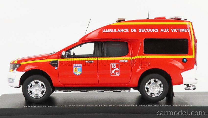 Alarme 0050 HAUTES PYRENEES Pompiers  1/43 Ford RANGER BSE SDIS 65
