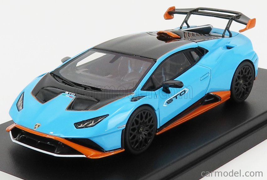 LOOKSMART LS523A Scale 1/43 | LAMBORGHINI HURACAN STO LP640-2 2021 BLU ...