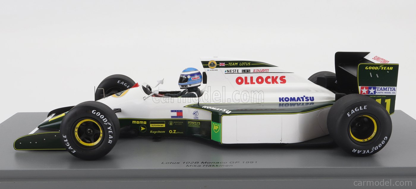 LOTUS - F1 102B N 11 MONACO GP 1991 M.HAKKINEN - CON VETRINA - WITH  SHOWCASE - SPECIAL BOX