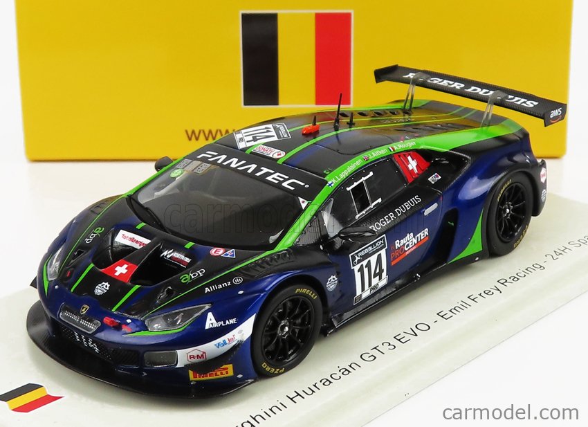 LAMBORGHINI - HURACAN GT3 EVO TEAM EMIL FREY RACING N 114 24h SPA 2021  K.LAPPALAINEN - J.AITKEN - A.ROUGIER