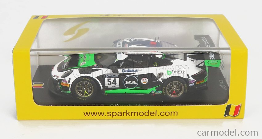 Modellino Auto Spark 1/18 Porsche 911 GT3 N.54 3rd 24H Spa 2020  Muller-Cairoli-E