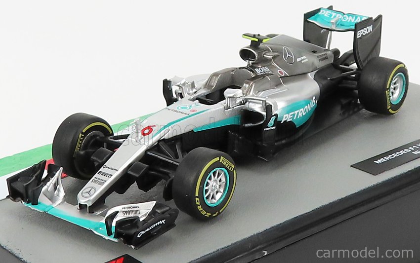 OPO 10 - Voiture Miniature Formule 1 1/43 Compatible avec Mercedes F1 W07  Hybrid - Nico Rosberg - 2016 - FD077