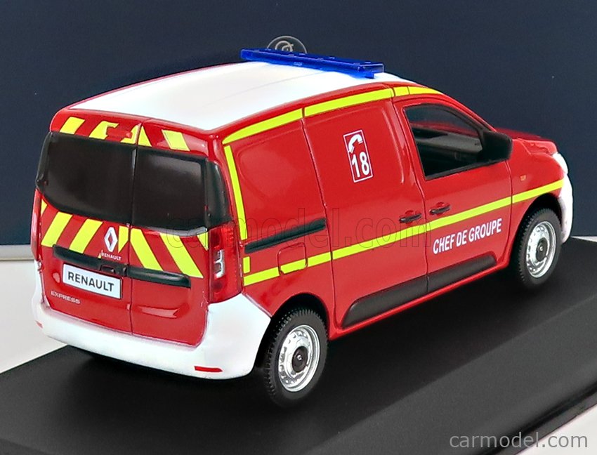 NOREV 511337 Scale 1/43  RENAULT EXPRESS VAN SAPEURS POMPIERS 2021 RED YELLOW
