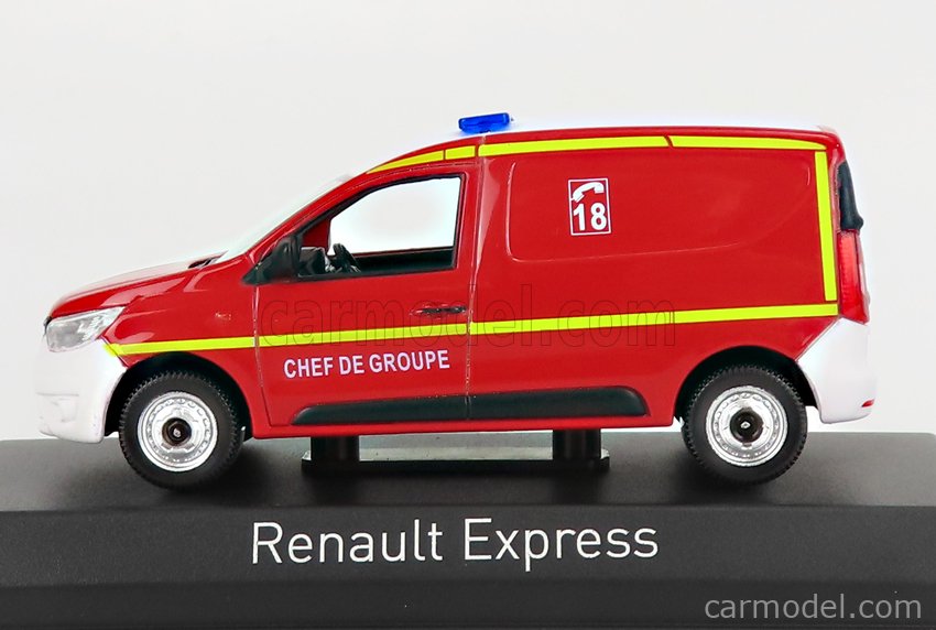NOREV 511337 Scale 1/43  RENAULT EXPRESS VAN SAPEURS POMPIERS 2021 RED YELLOW