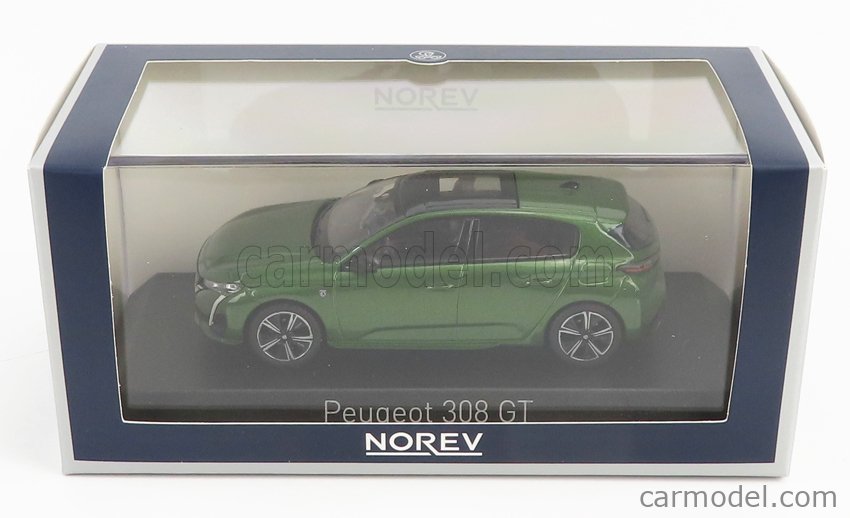 Voiture Miniature de Collection NOREV 1-43 - PEUGEOT 308 GT- 2021 - Green -  473930 - Metal - Voiture - à la Fnac