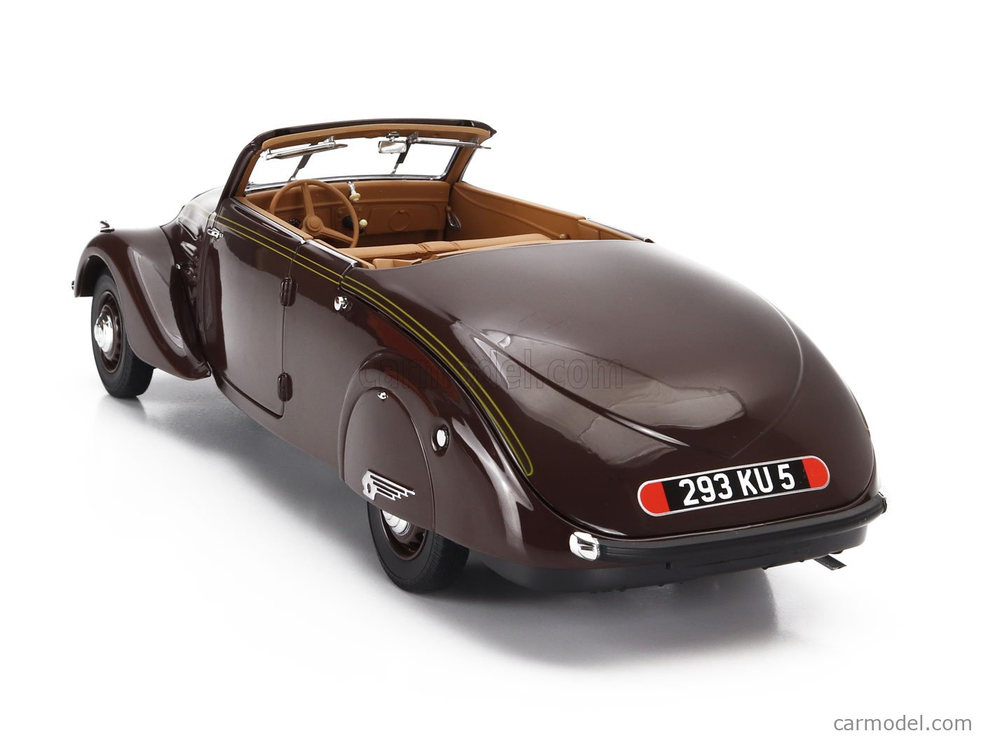 開封済NOREVプジョー402イクリプス1946年☆1／18 NOREV 184873 Scale 1/18 | PEUGEOT 402 ECLIPSE 1937 CHOCOLATE