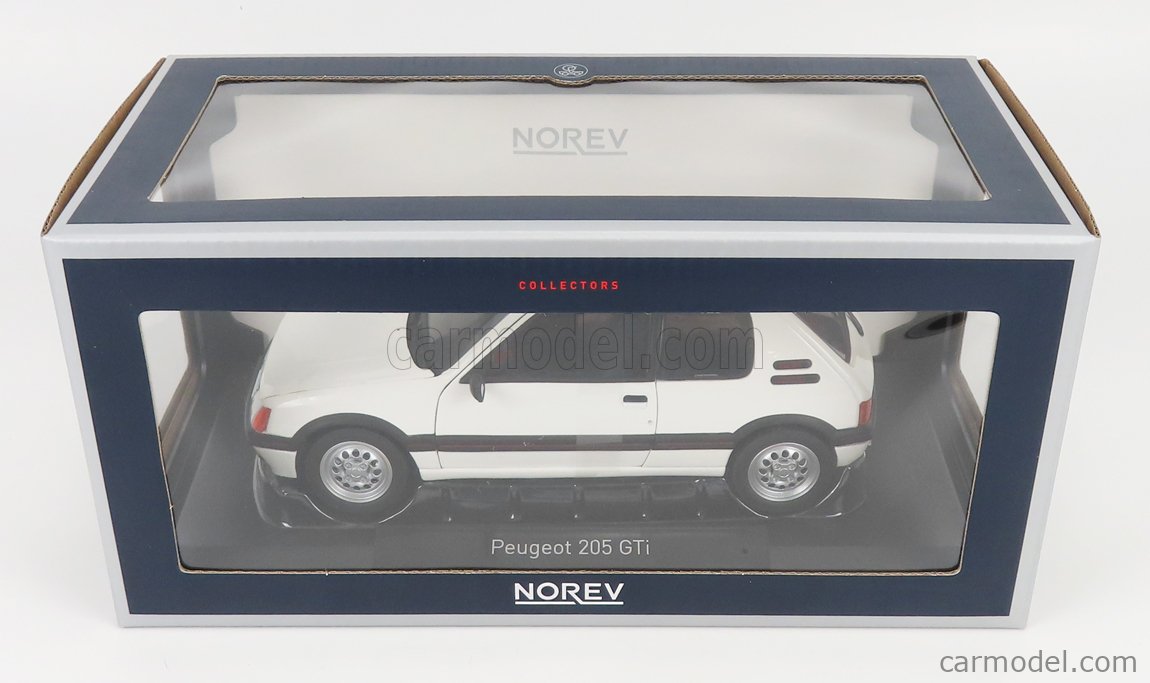 NOREV 184849 Scale 1/18 | PEUGEOT 205 1.6 GTI 1988 WHITE