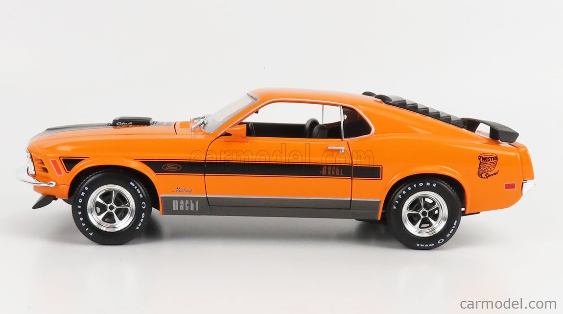 MAISTO 31453OR Scale 1/18 | FORD USA MUSTANG MACH-1 COUPE 1970 ORANGE