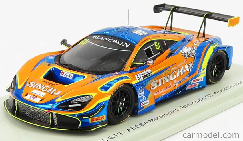 SPARK-MODEL SA208 Scale 1/43 | McLAREN 720S GT3 TEAM ABSSA MOTORSPORT N ...