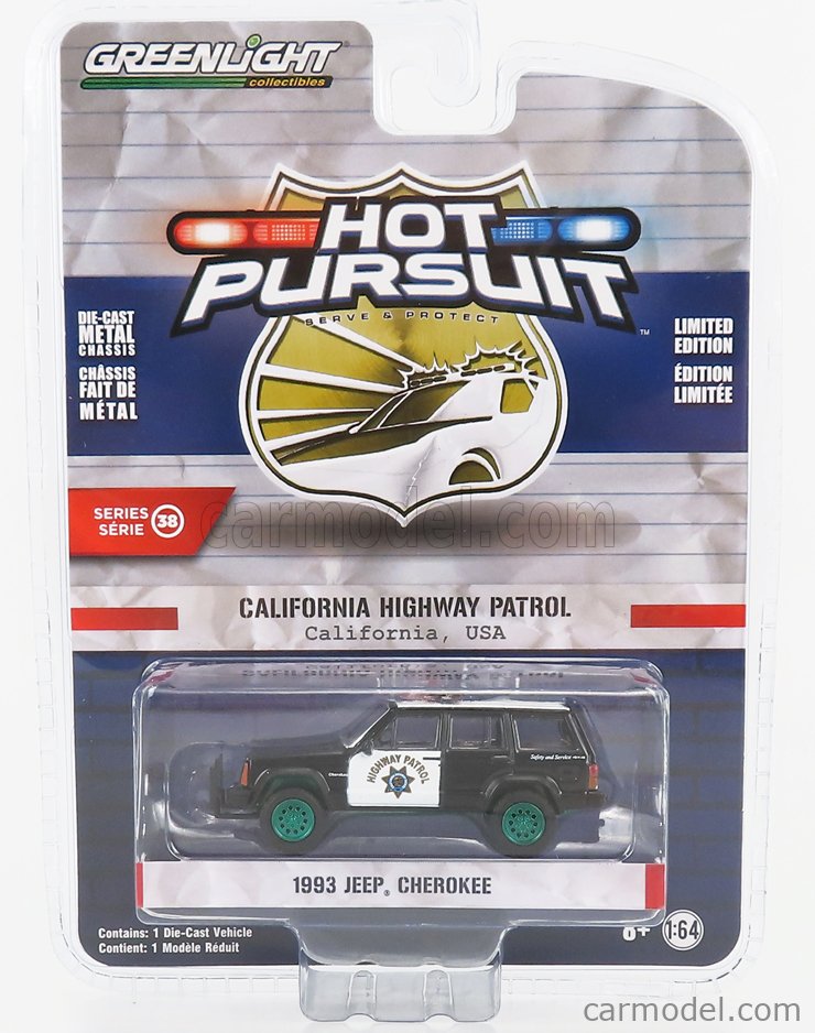 GREENLIGHT 42960B-GRE Scale 1/64 | JEEP CHEROKEE CALIFORNIA HIGHWAY ...