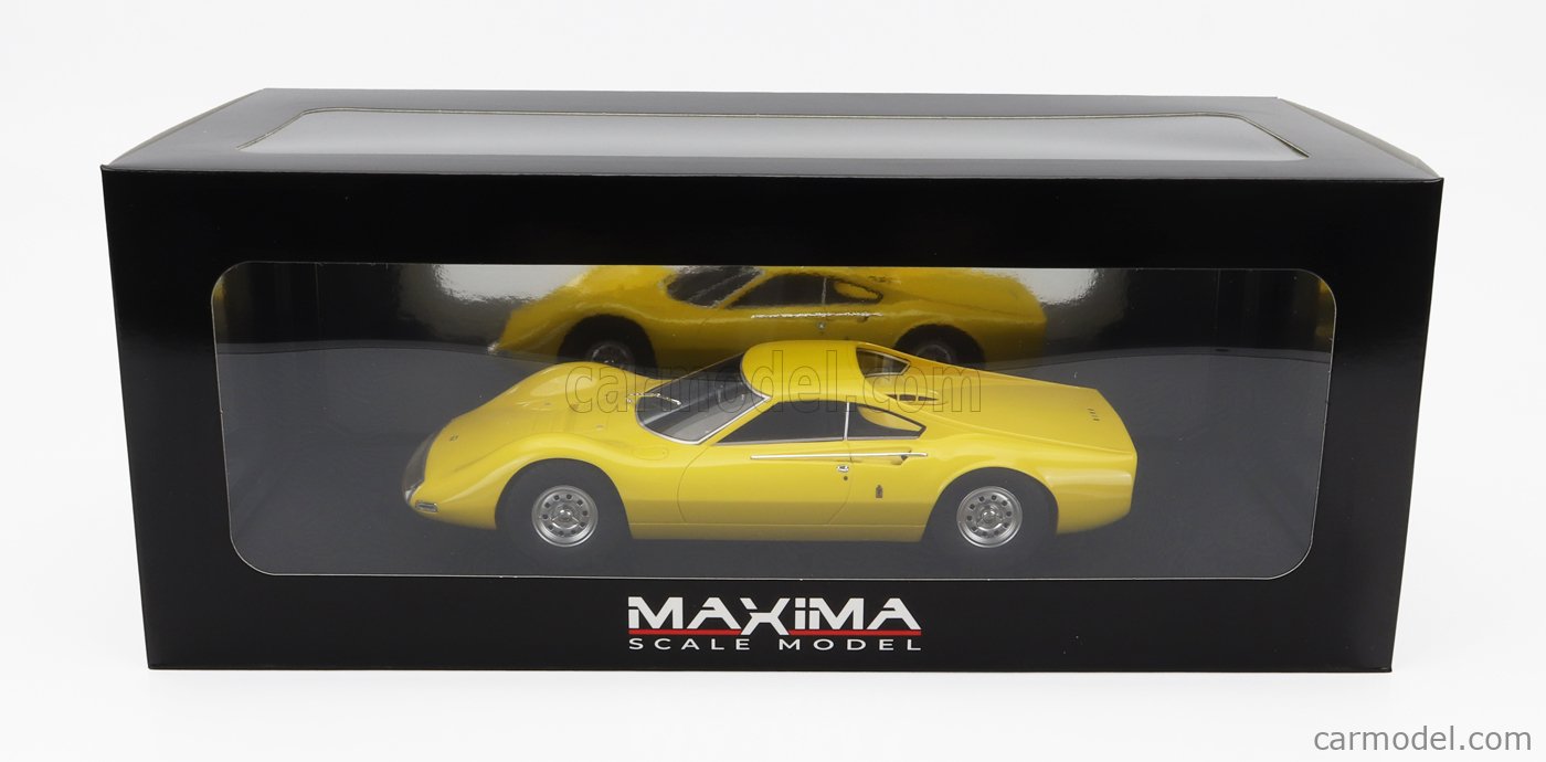 MAXIMA MAX002031 Scale 1/18  FERRARI DINO 206 BERLINETTA SPECIALE PININFARINA 1965 YELLOW