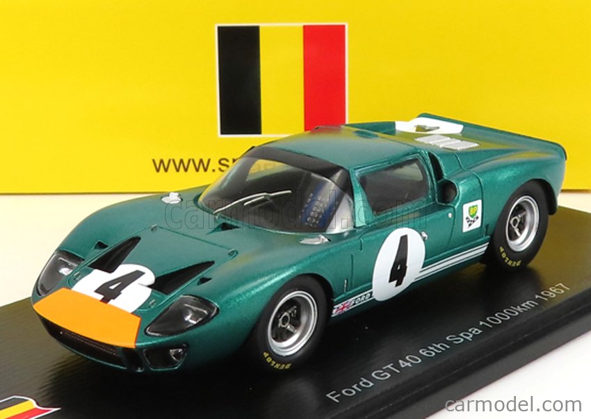 Spark 1/43 Ford GT 1964 Nürburgring N°40 - P. Hill - Résine - PREVENTE