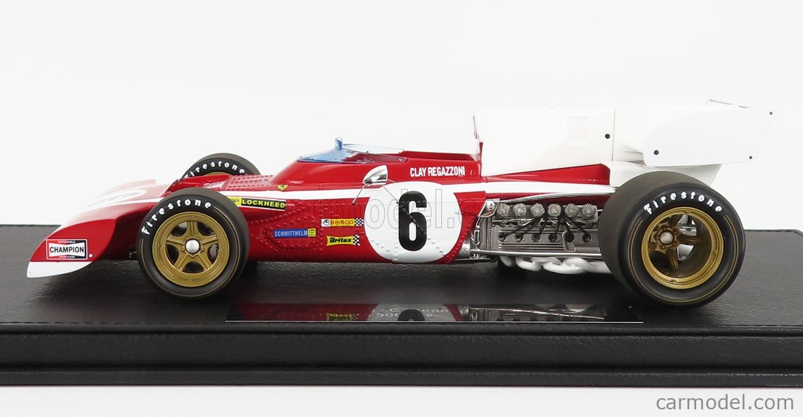 FERRARI - F1 312B2 SCUDERIA FERRARI N 6 12th SOUTH AFRICA GP 1972 CLAY  REGAZZONI - CON VETRINA - WITH SHOWCASE