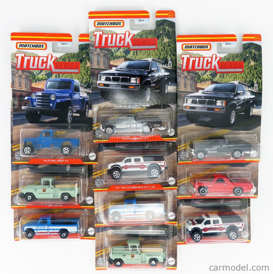 MATTEL HOT WHEELS MBGGF12-968K-10 Scale 1/64 | NISSAN SET ASSORTMENT 10 ...