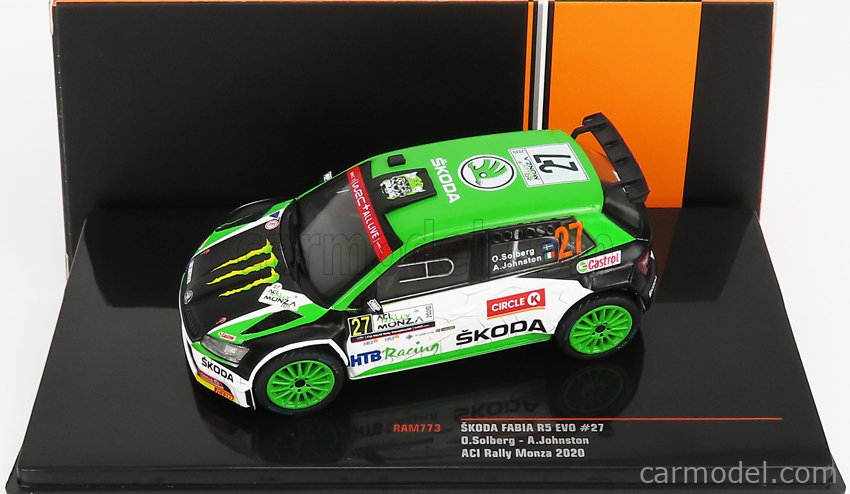Miniature 1/43 SKODA Fabia RS N°27 Rallye Monza 2020 I RS Automobiles