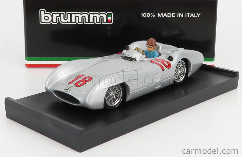 MERCEDES BENZ W196 GP D'ANGLETERRE 1955 FANGIO BRUMM S023 1:43 de r