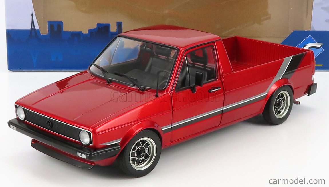 1/18 VW VOLKWSAGEN CADDY MK.1-RED CUSTOM 1982 SOLIDO1803508 