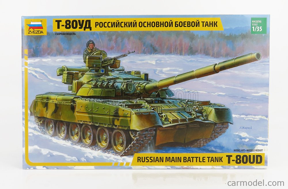 ZVEZDA 3591 Model Kit "Russian Main Battle Tank T-80UD" 